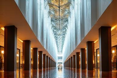 Création verrière hôtel luxe